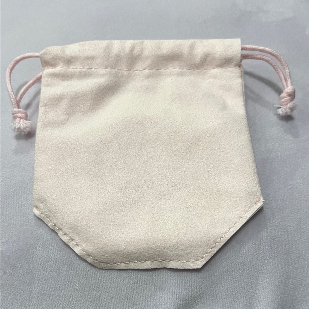 Pink Swarovski Velvet Drawstring Pouch - Picture 3 of 6